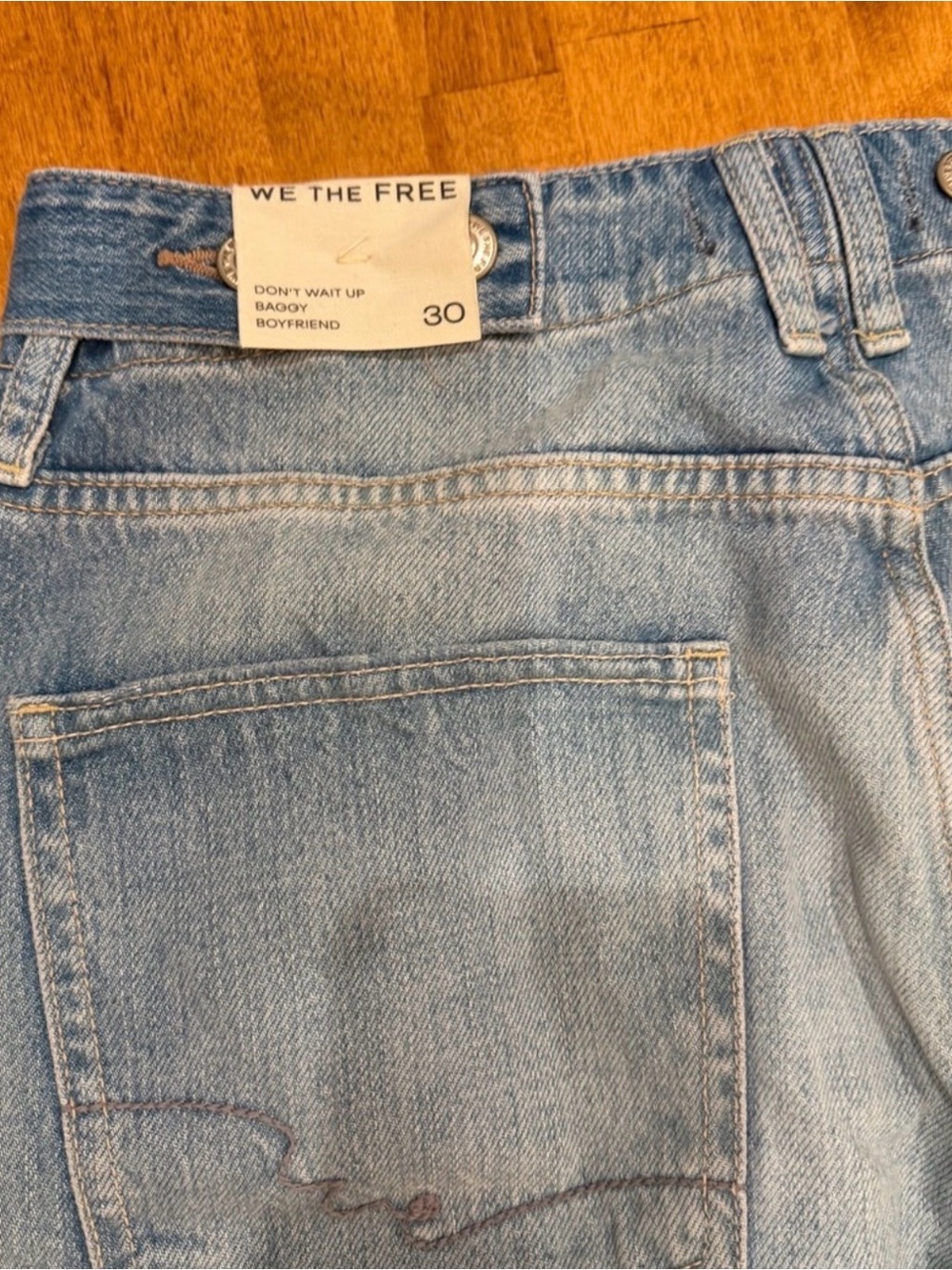 Free People Don't Wait Up Jeans Size 30 NWT - Picture 5 of 5